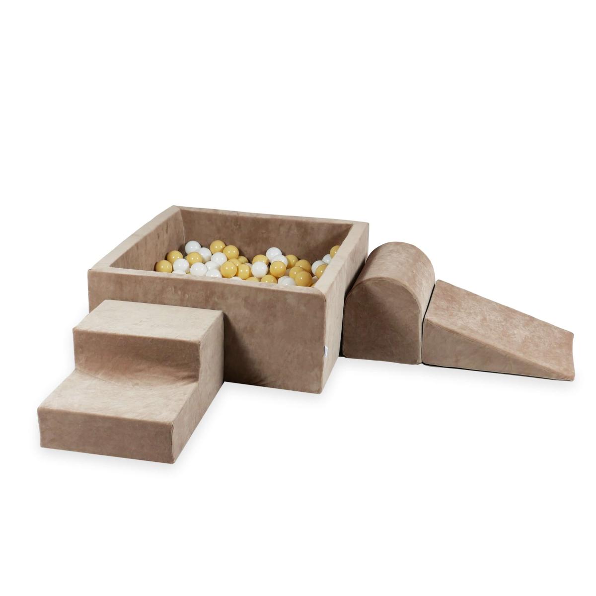 Foam play set with square ball pool