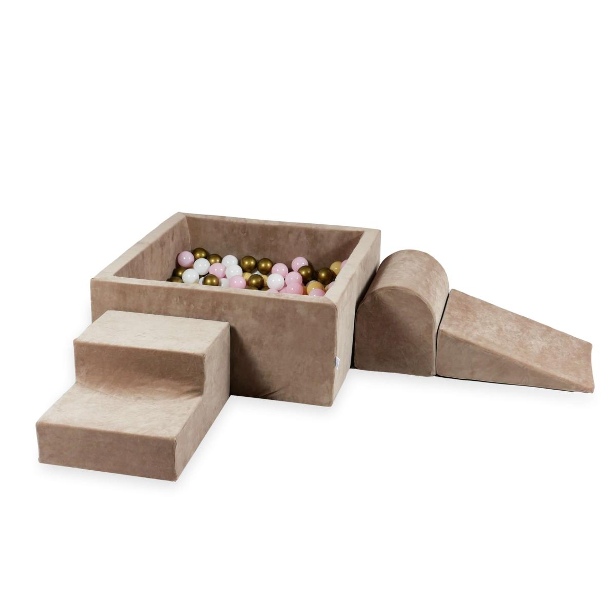 Foam play set with square ball pool