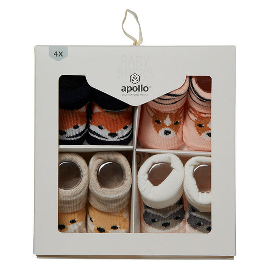 Apollo new born socks giftbox 4-pack