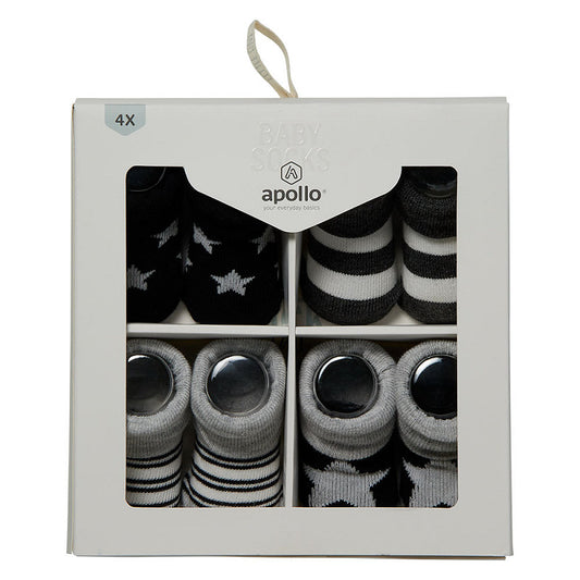 Apollo new born socks giftbox 4-pack