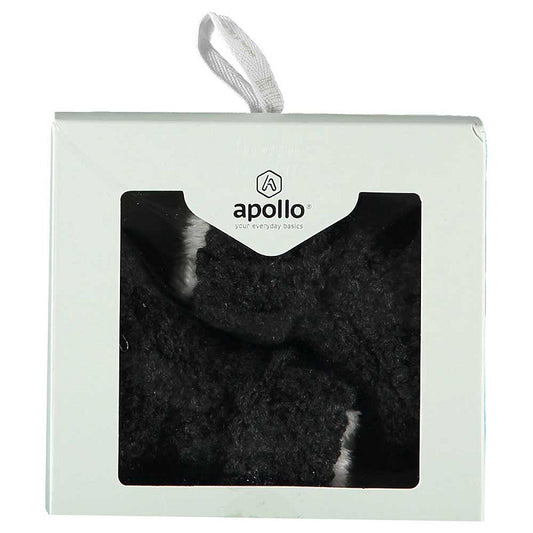 Apollo babies booties knit giftbox anthracite