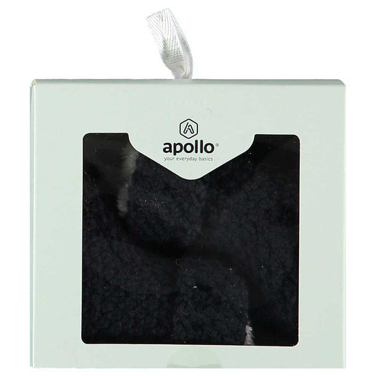 Apollo babies booties knit giftbox navy