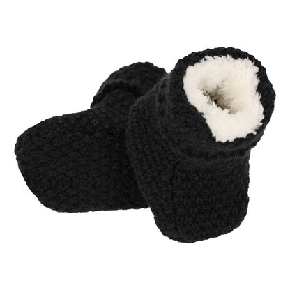 Apollo babies booties knit giftbox navy