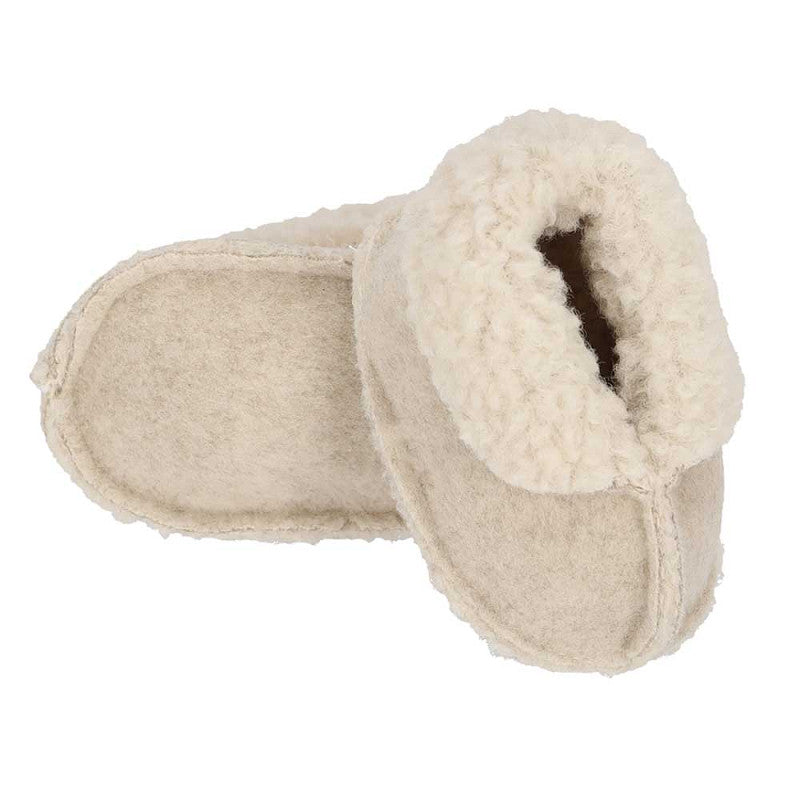 Apollo babies booties knit giftbox light beige