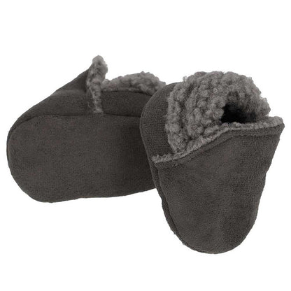 Apollo babies booties knit giftbox anthracite