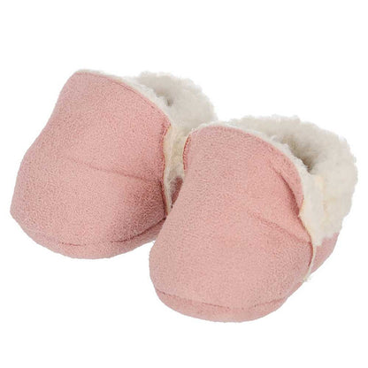 Apollo babies booties knit giftbox pink