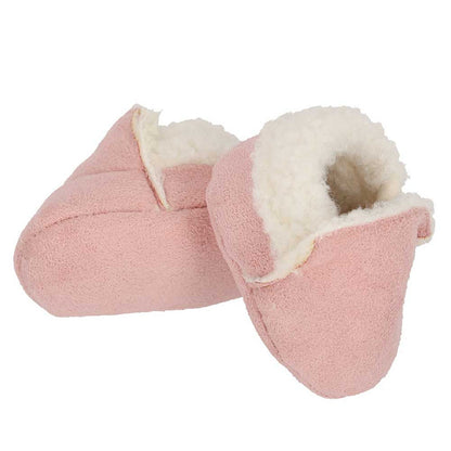 Apollo babies booties knit giftbox pink