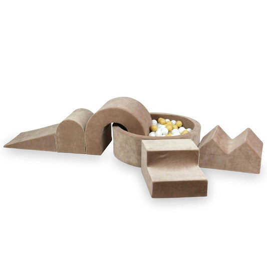 Moje. Foam Playset Soft Velvet Dark Beige