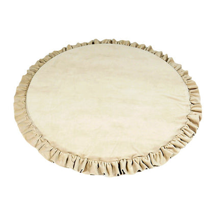 Moje.Speelmat met ruches Rond 100cm SOFT VELVET